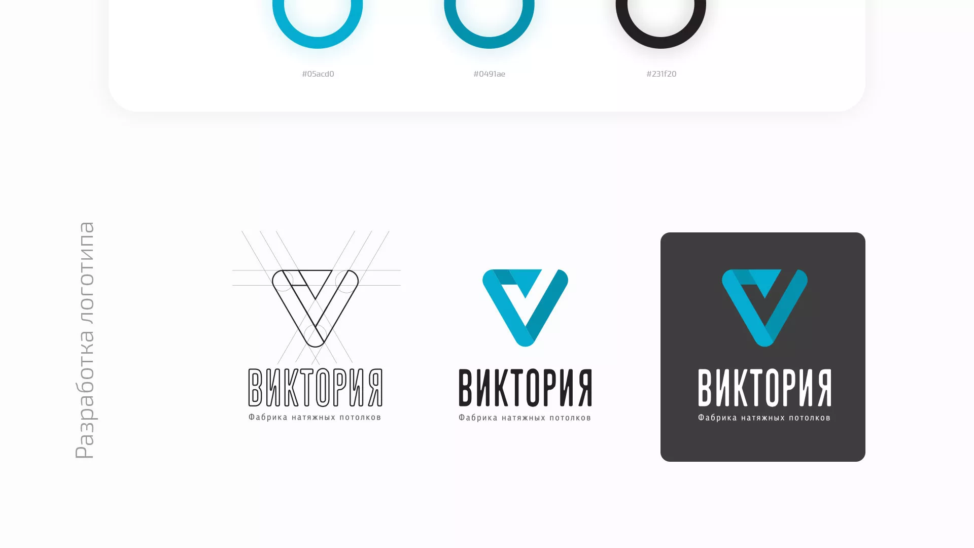 Разработка фирменного стиля компании по продаже и установке натяжных потолков в Товарково