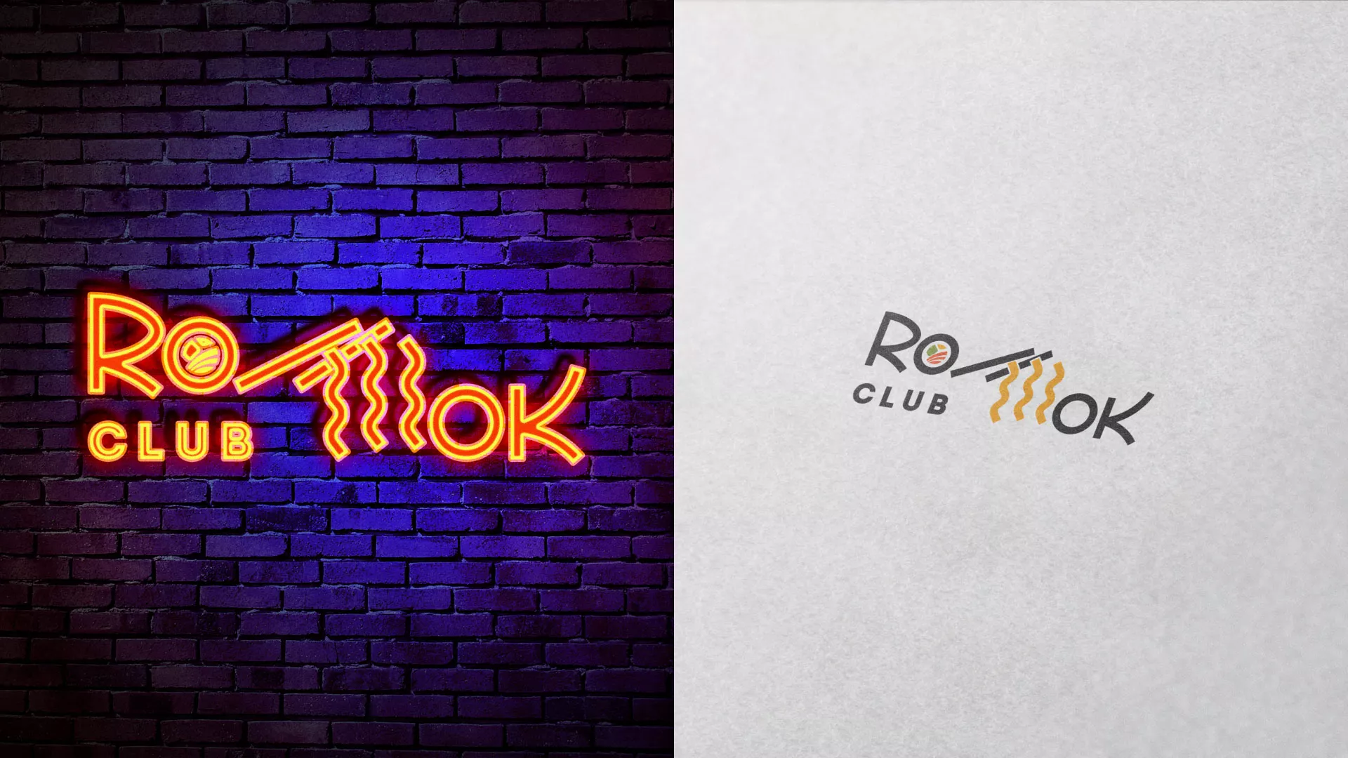 Создание логотипа суши-бара «Roll Wok Club» в Товарково