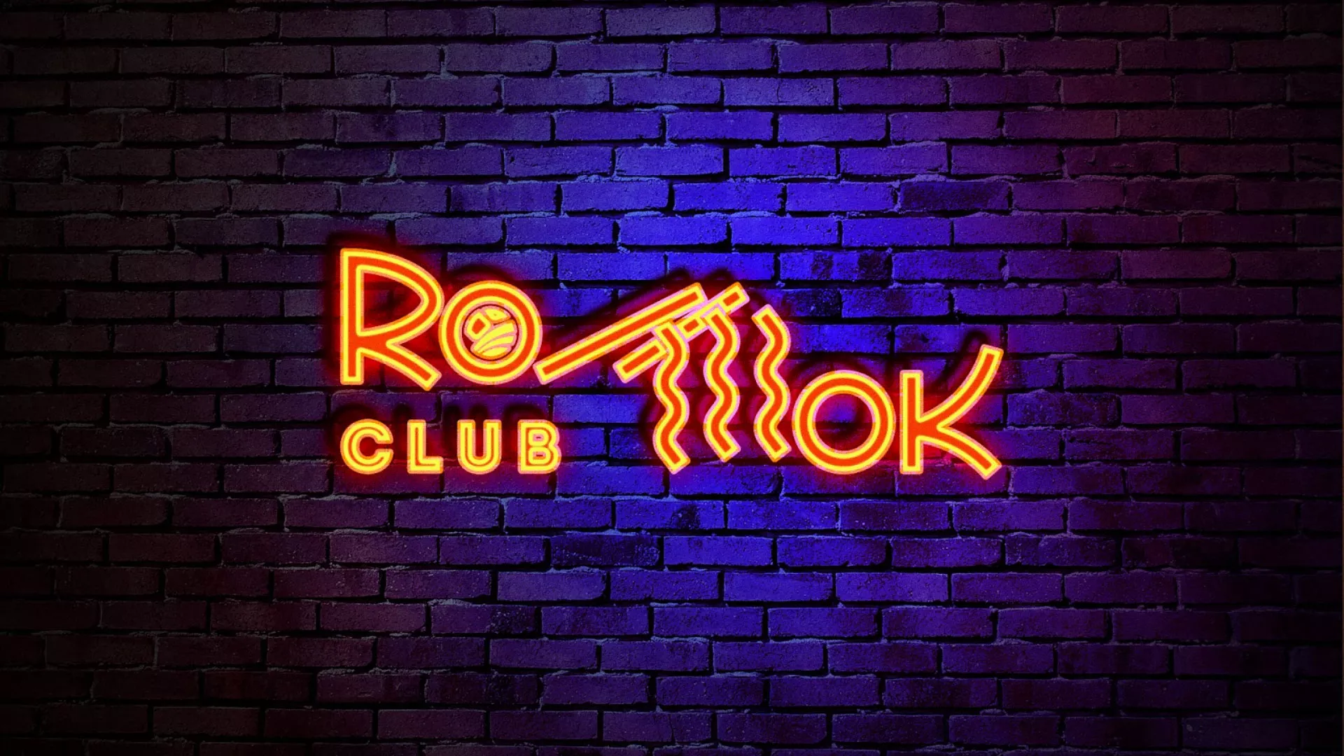 Разработка интерьерной вывески суши-бара «Roll Wok Club» в Товарково
